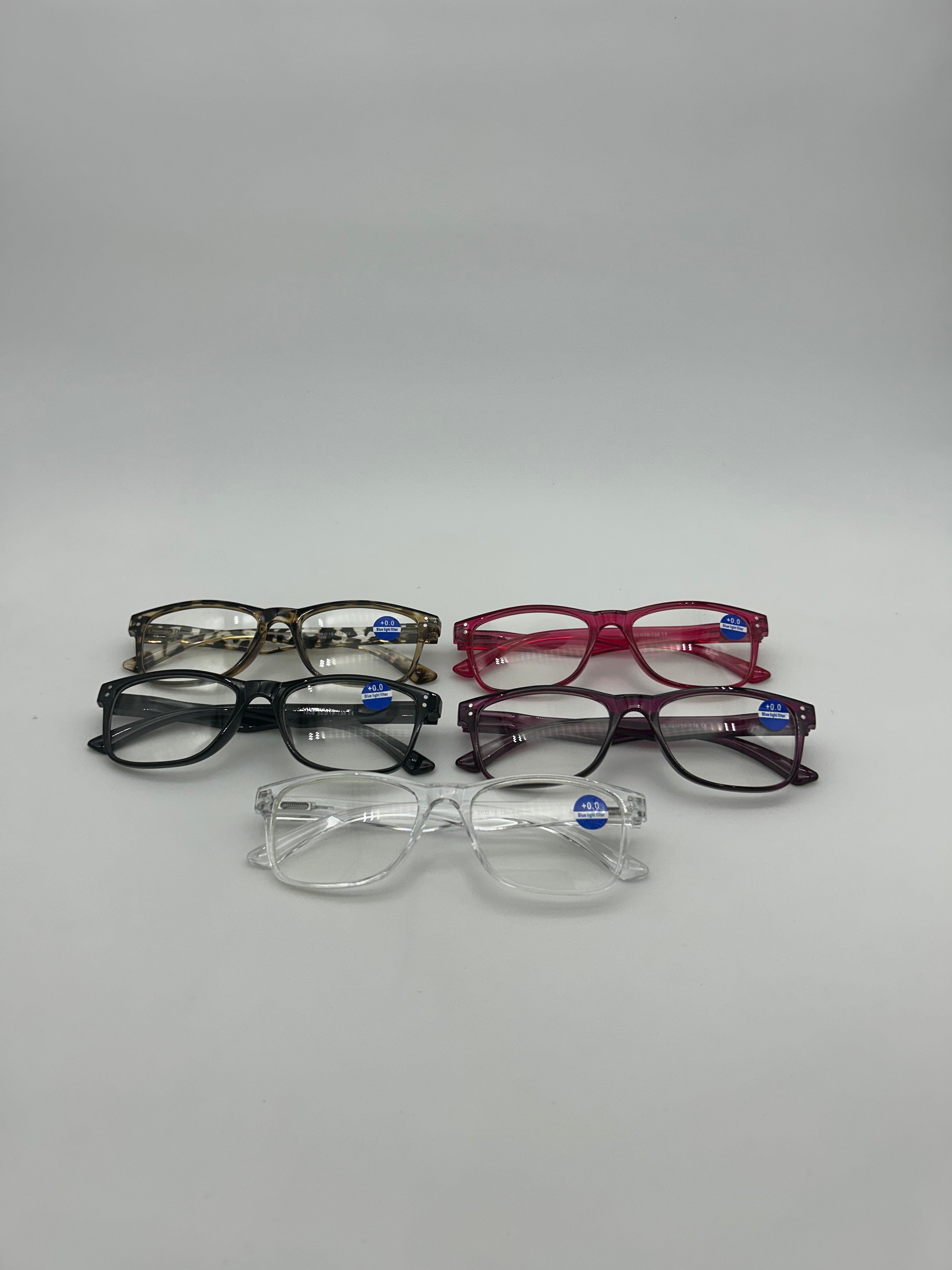 Fetrrc 5-Pack Blue Light Reading Glasses – Stylish Square Readers for Eyes