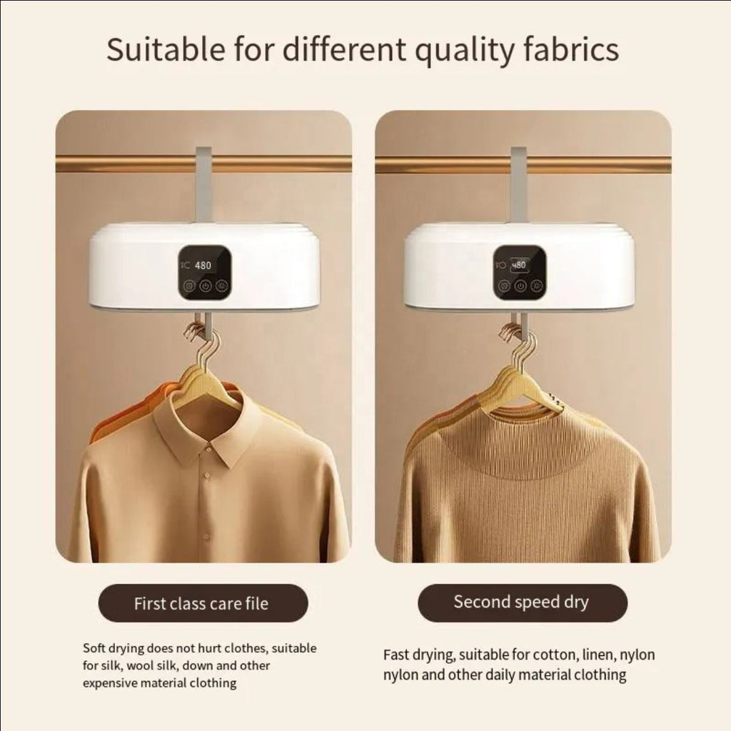 Portable Clothes Dryer - Mini/Compact Dryer Small Quiet Fast-Drying Machine with Adjustable Timer & Hassle-Free Setup