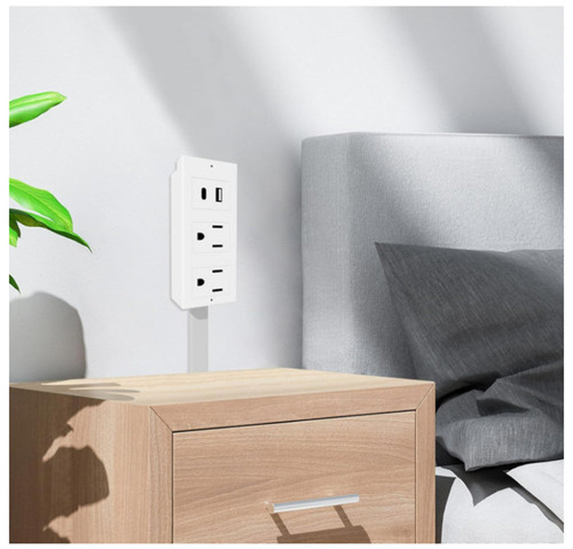 Electrical Outlet Expander Power Socket Rotating Extender Sofas Nightstands Desk