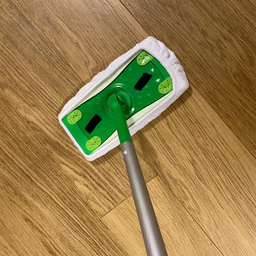 KMAKII 4pc Pack Reusable Microfiber Mop Pads – Wet/Dry for All Floor Types