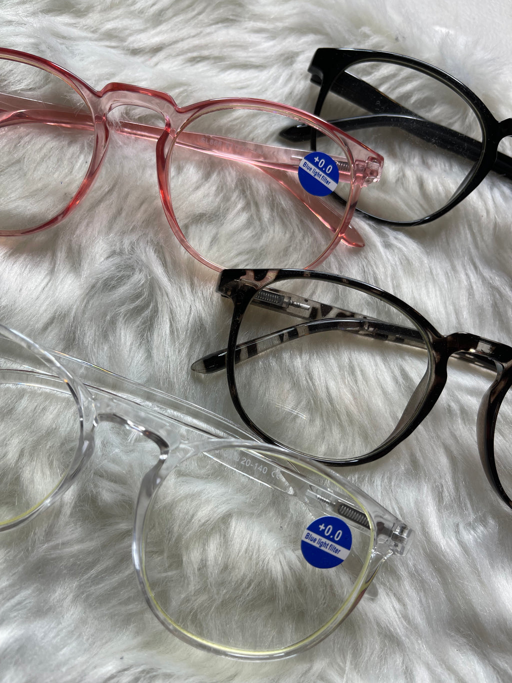 IBOANN Blue Light Glasses – Fashion Computer Eyewear for Eye Strain Relief 4pc