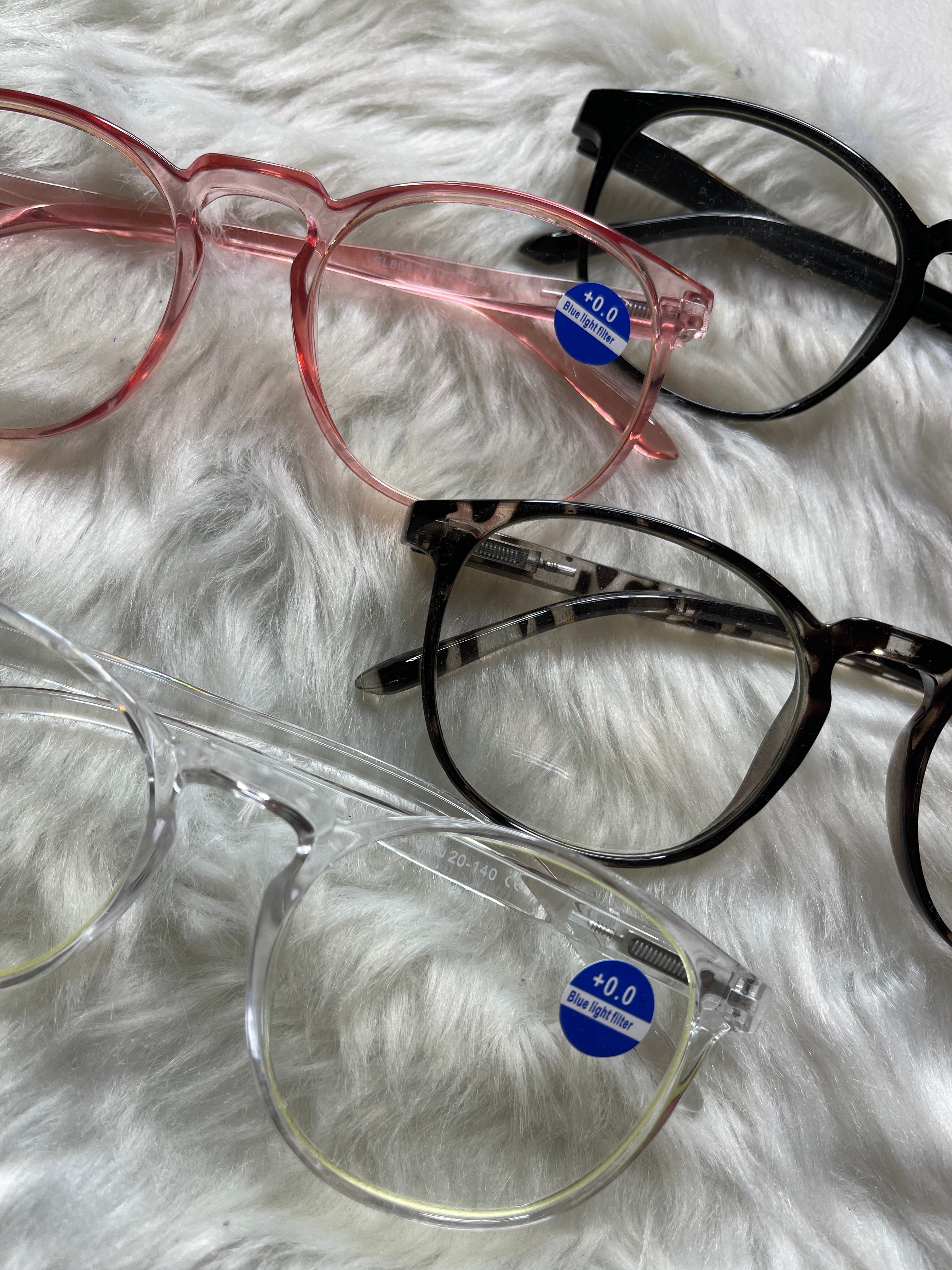 IBOANN Blue Light Glasses – Fashion Computer Eyewear for Eye Strain Relief 4pc