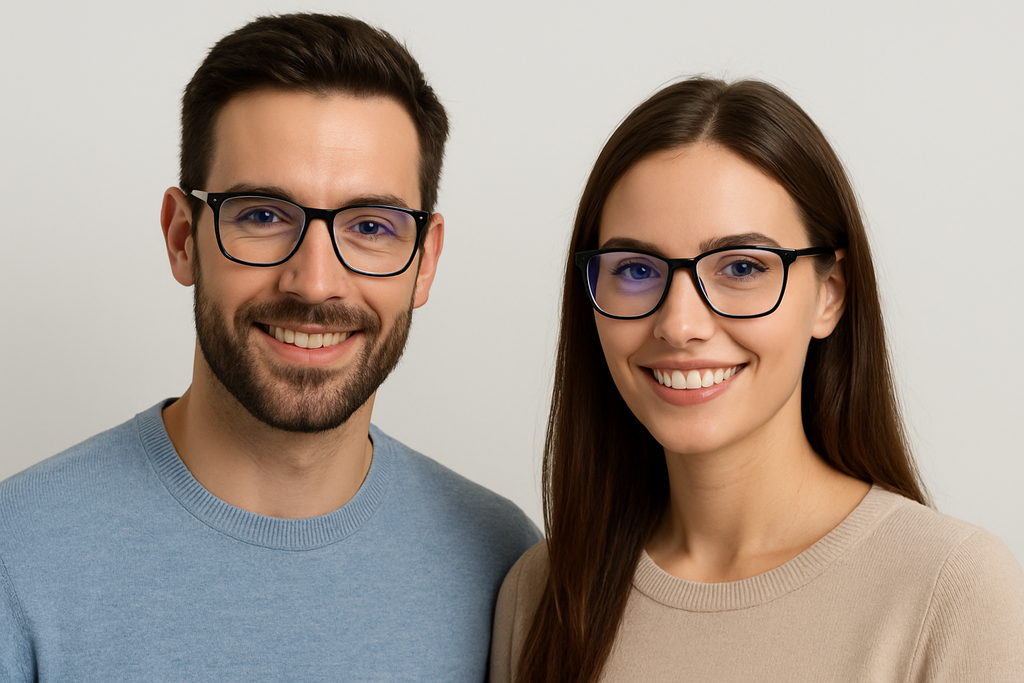 GIBLOGO Blue Light Reading Eyeglasses – Stylish Cheaters for Men & Women