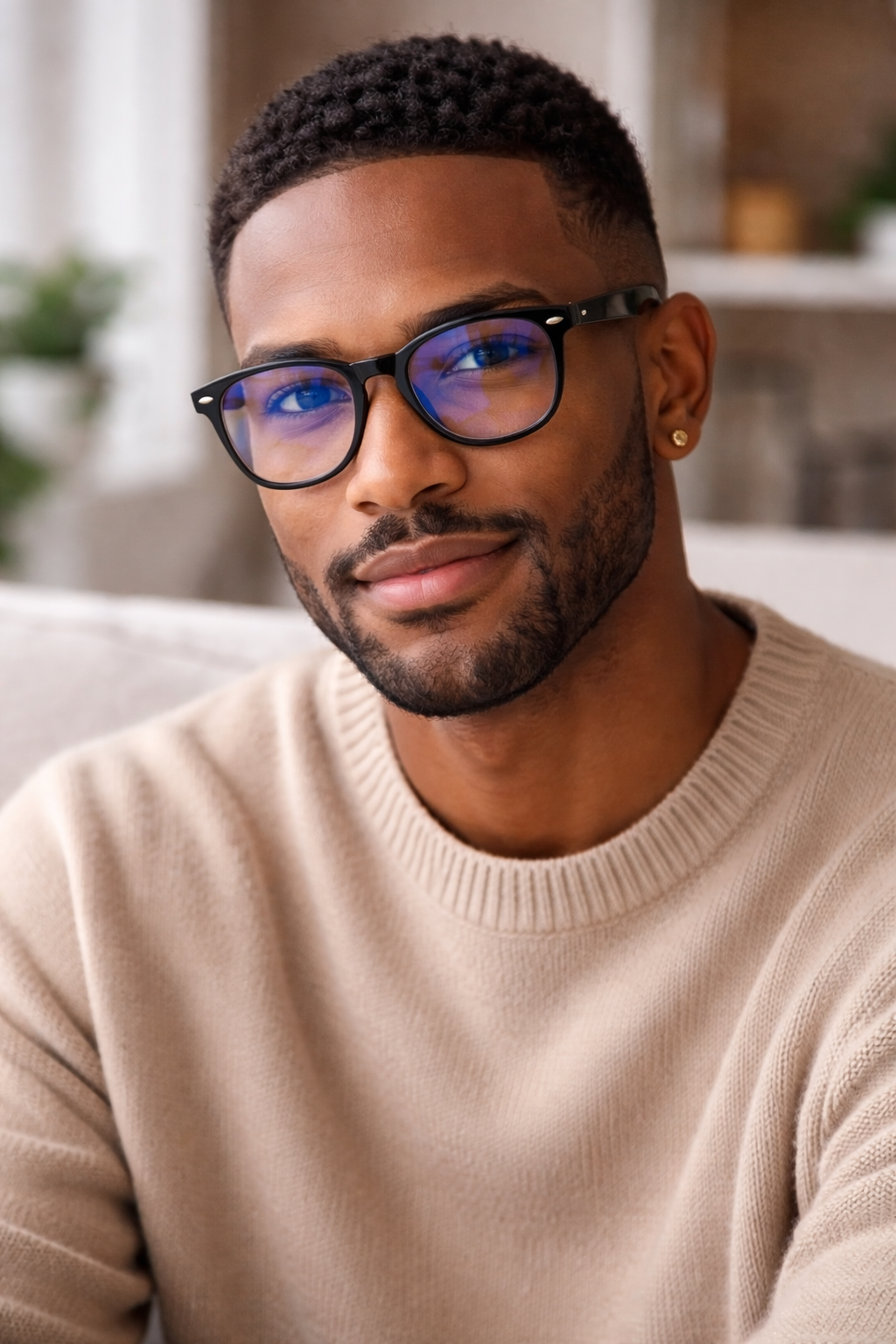 IBOANN Blue Light Glasses – Fashion Computer Eyewear for Eye Strain Relief 4pc