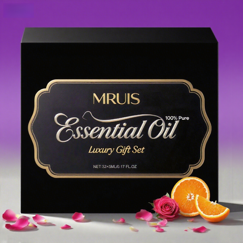 100% Pure Vegan Essential Oils Set – 32 x 5ml Natural Plant Extract Diffuser Oils Agarwood, Grapefruit, Lavender & More