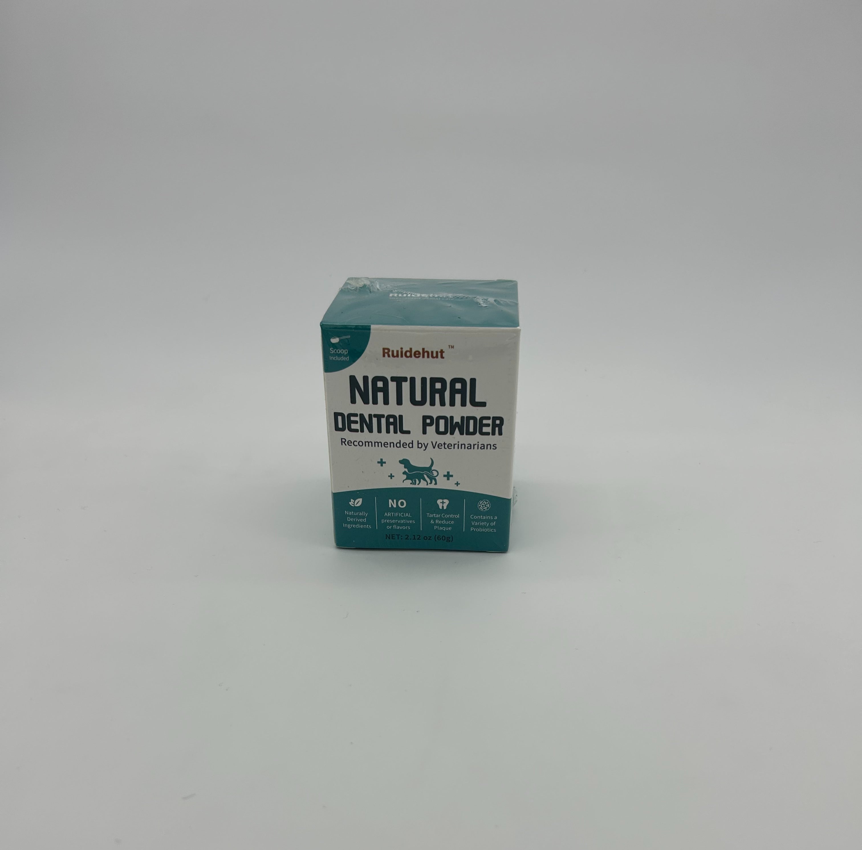 Natural Dog Dental Powder 2.12oz – Removes Plaque, Tartar & Freshens Breath