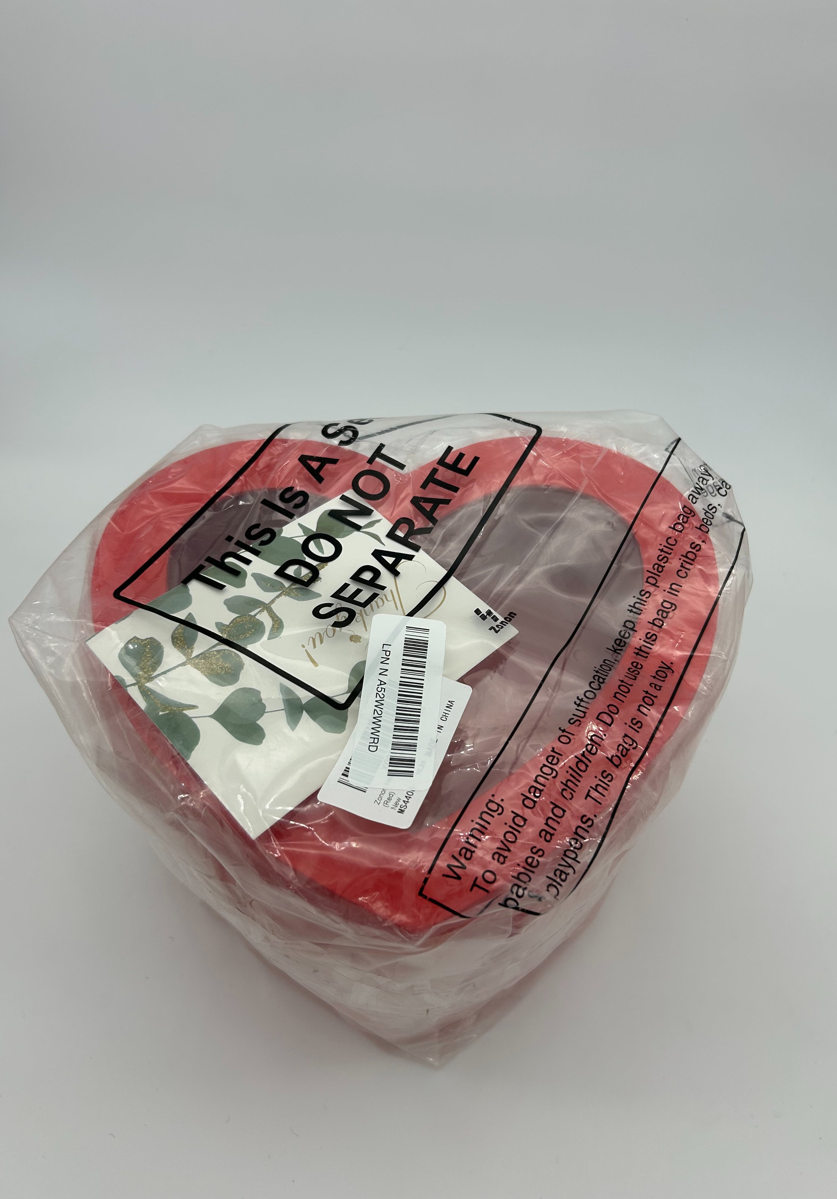 3pcs Red Heart Gift Box – 2-Tier Rotating Flower & Chocolate Box Set